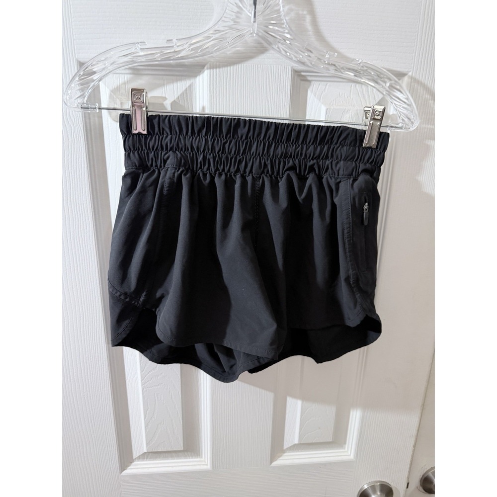 Lululemon Tracker Short V 4" Black Sz 6‎ Athletic Running Yoga